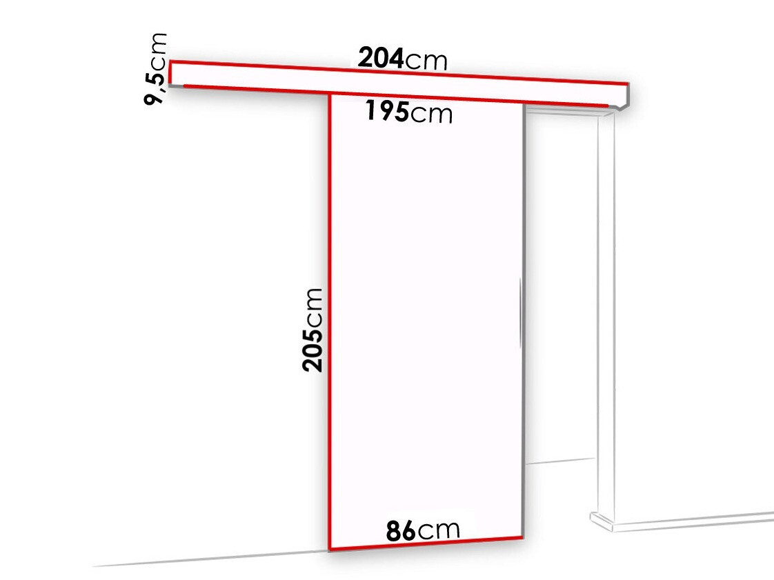 Drsna vrata Dover 123 (Antracit + Črna)