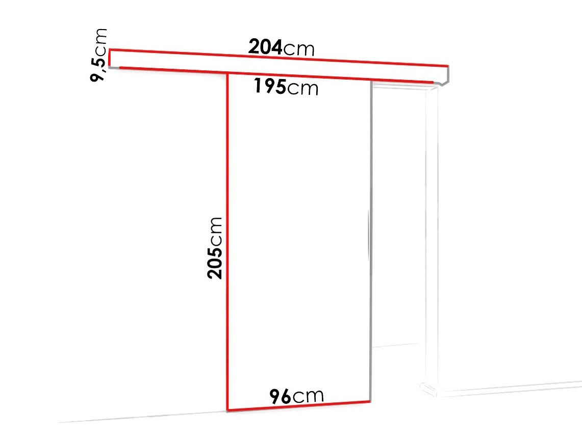 Drsna vrata Dover 124 (Bela + Črna)