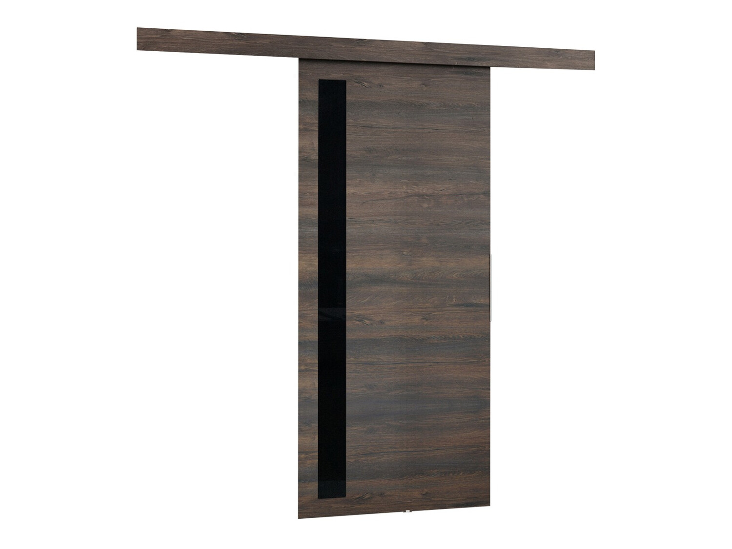 Drsna vrata Dover 124 (Temni jasen + Črna)