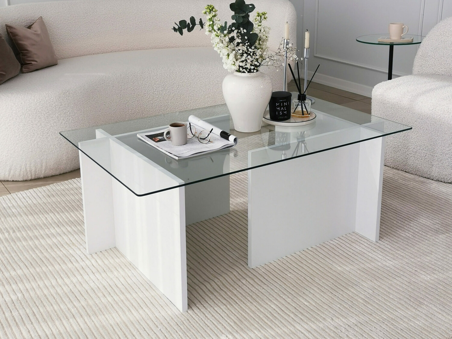 Klubska mizica Kailua 102 (Bela)