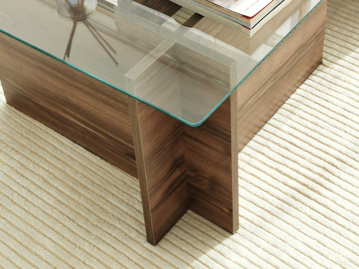 Klubska mizica Kailua 102 (Temni oreh)