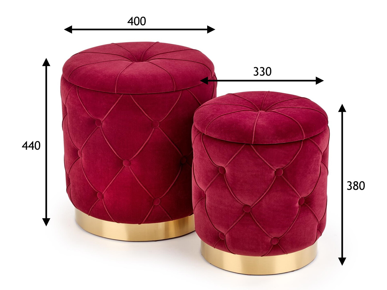 Komplet taburejev Houston 1154 (Bordeaux)