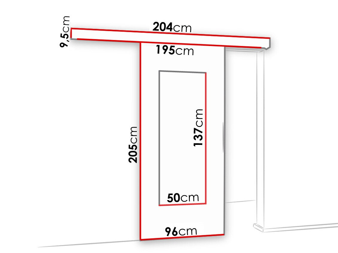 Drsna vrata Dover 129 (Sonoma hrast)