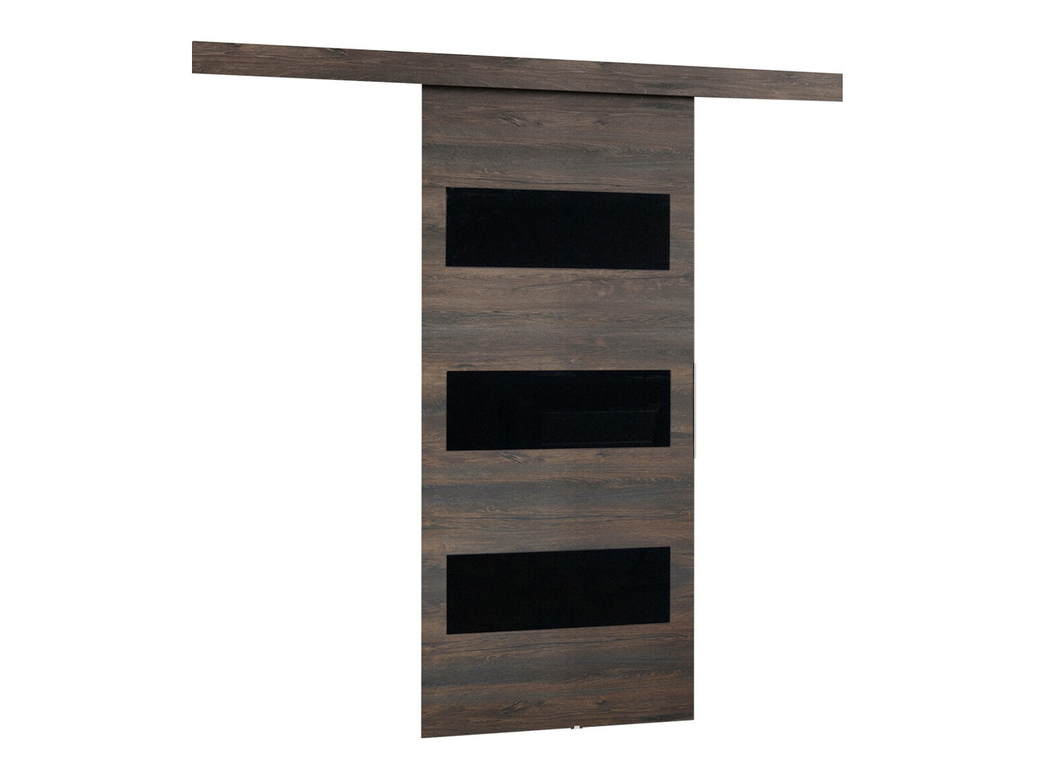 Drsna vrata Dover 136 (Temni jasen + Črna)