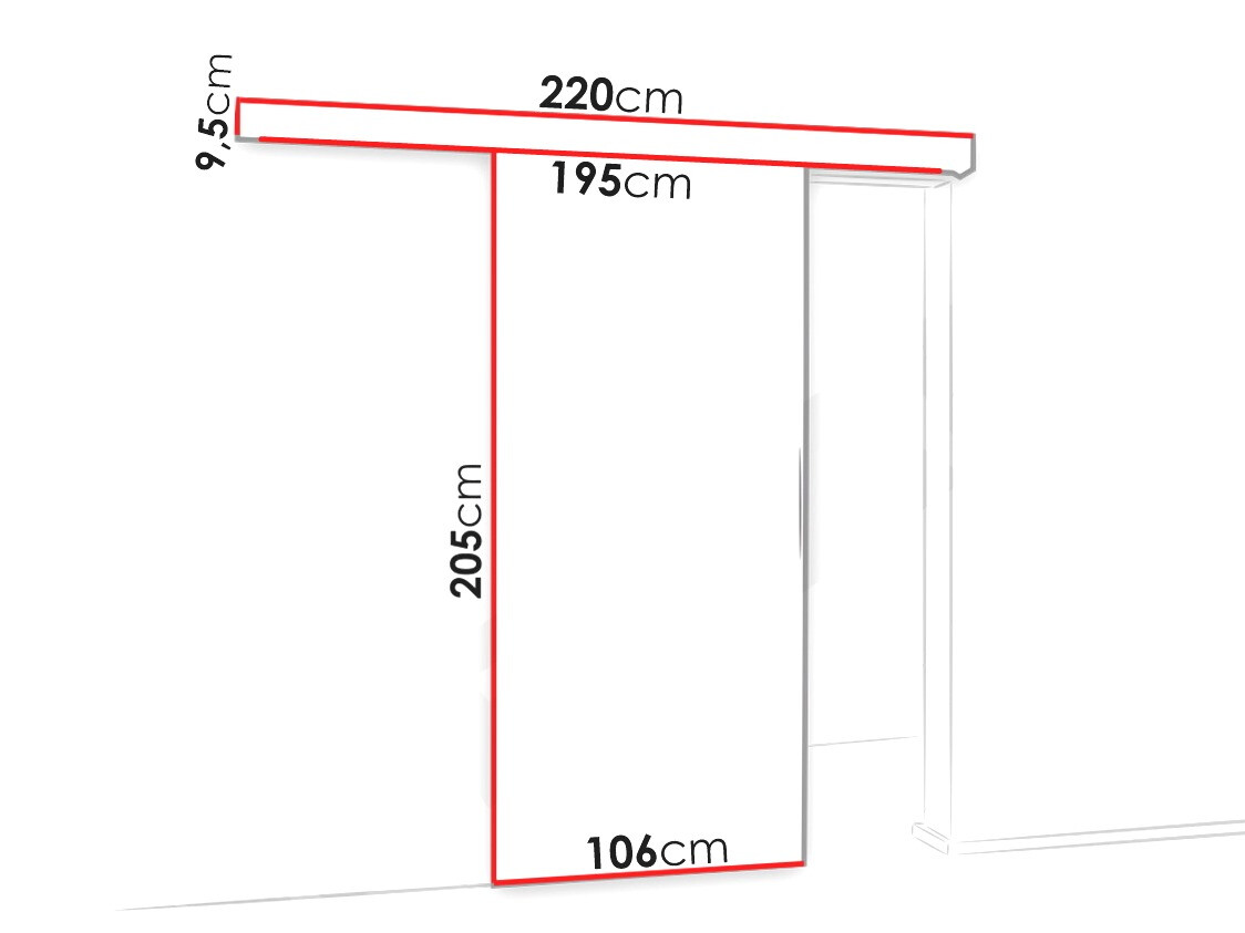 Drsna vrata Dover 137 (Antracit + Črna)
