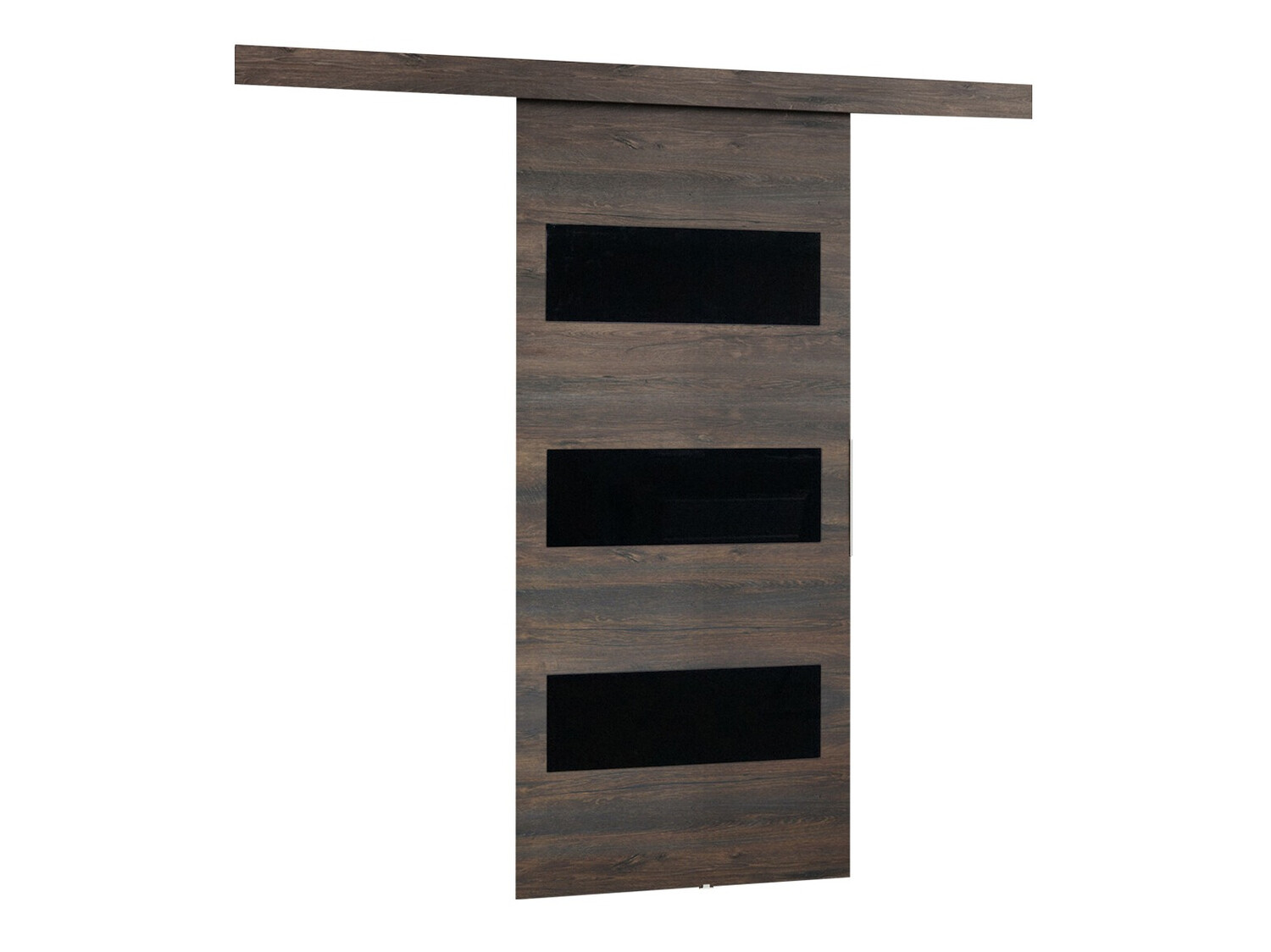 Drsna vrata Dover 137 (Temni jasen + Črna)