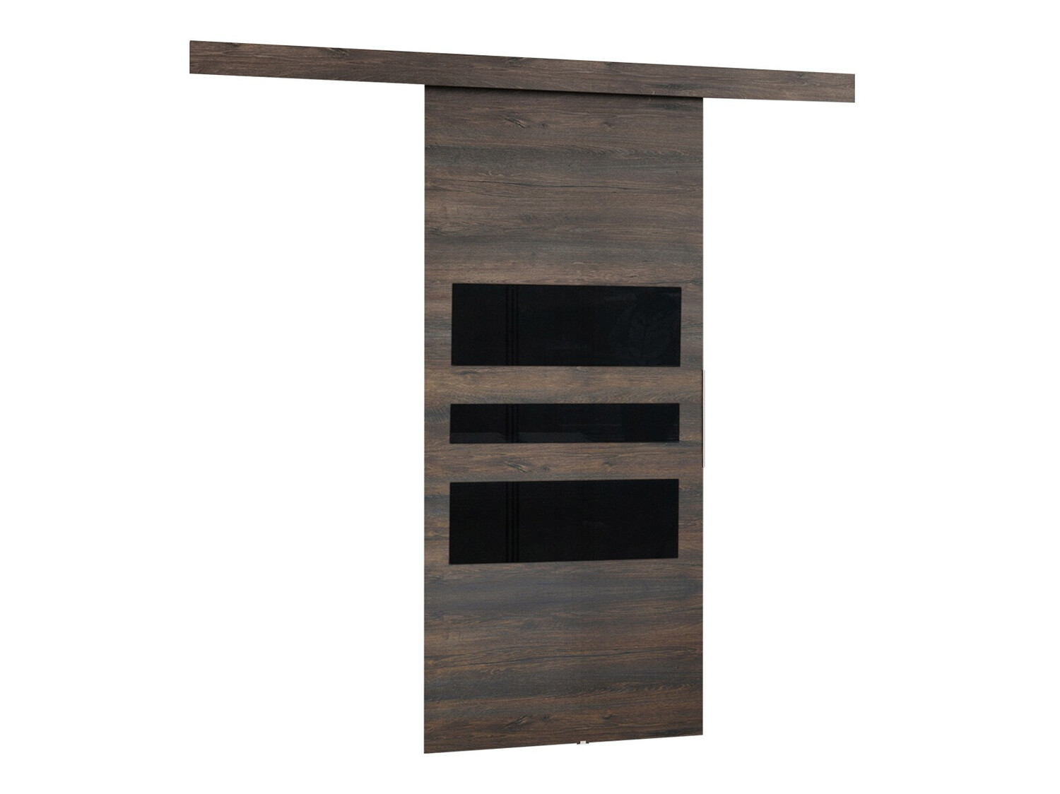 Drsna vrata Dover 138 (Temni jasen + Črna)