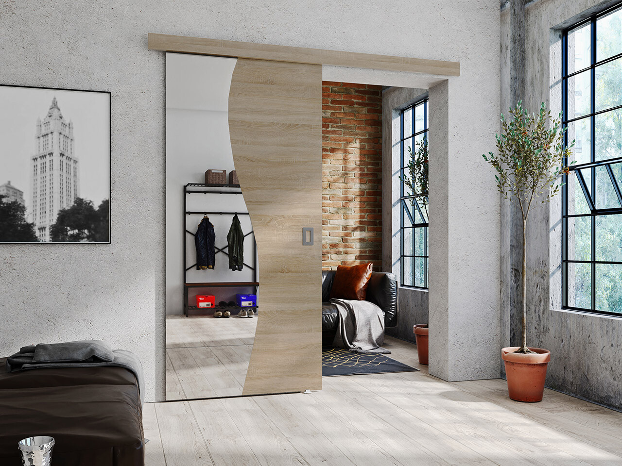 Drsna vrata Dover 151 (Sonoma hrast)