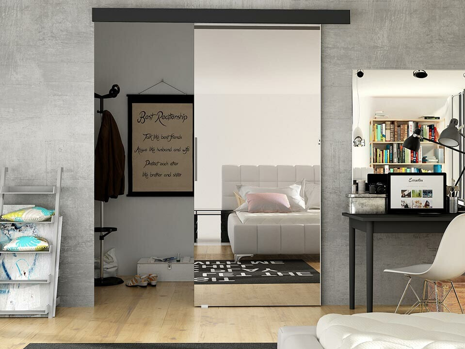 Drsna vrata Closico Fundus II (Črna)