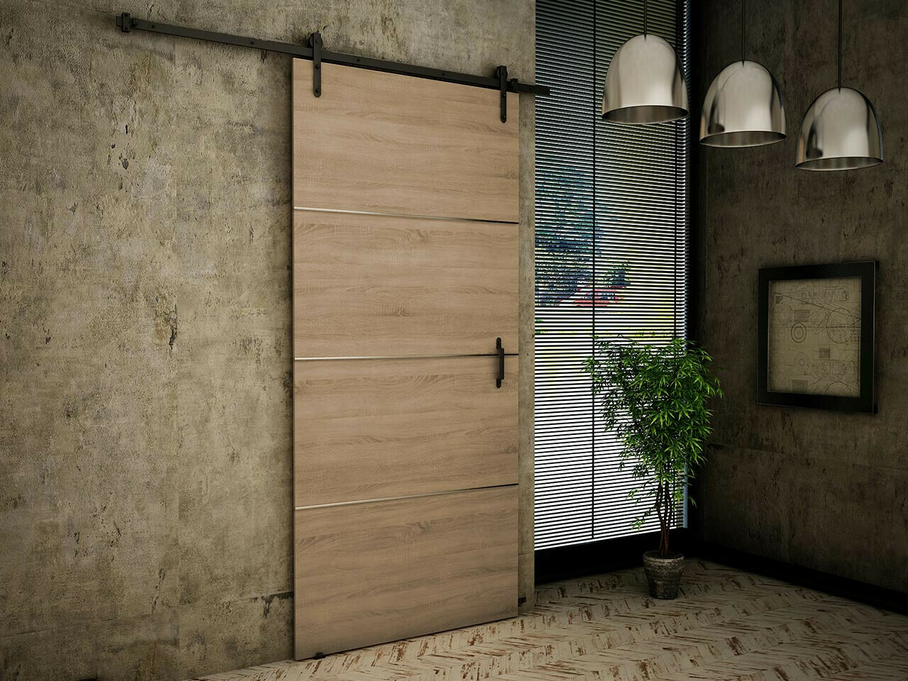 Drsna vrata Dover 154 (Sonoma hrast)