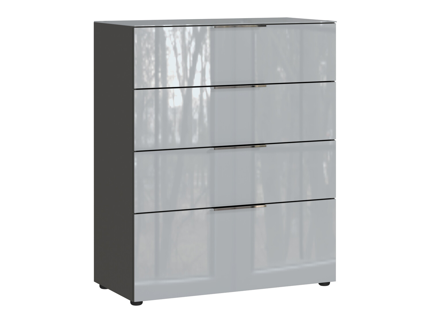 Komoda Sacramento 299 (Grafit + Sijaj siva)