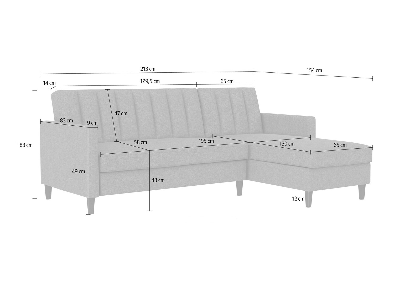 Kotna garnitura Tulsa 583 (Temno rumena)
