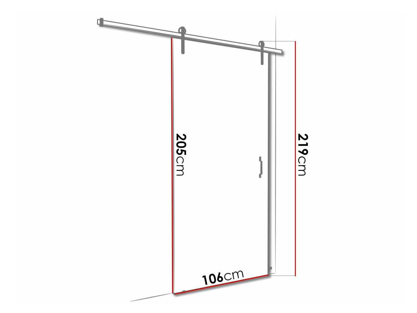 Drsna vrata Dover 167 (Bela)