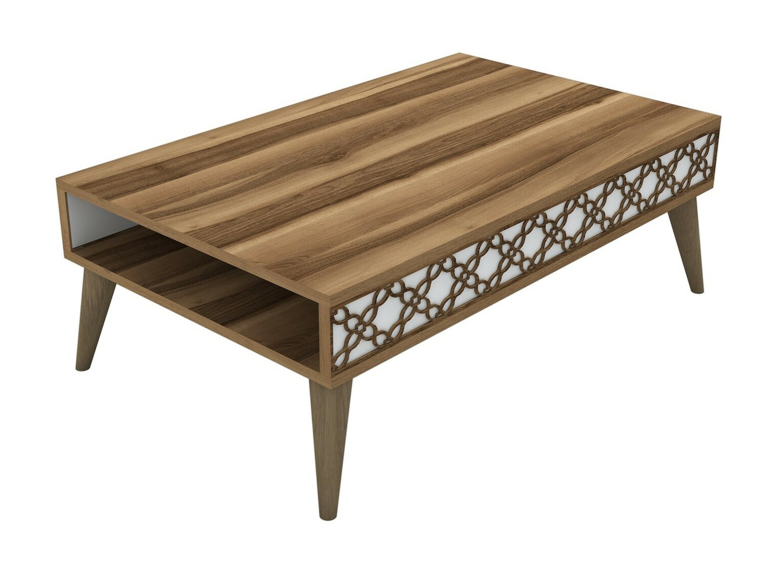 Klubska mizica Kailua 159 (Oreh + Bela)