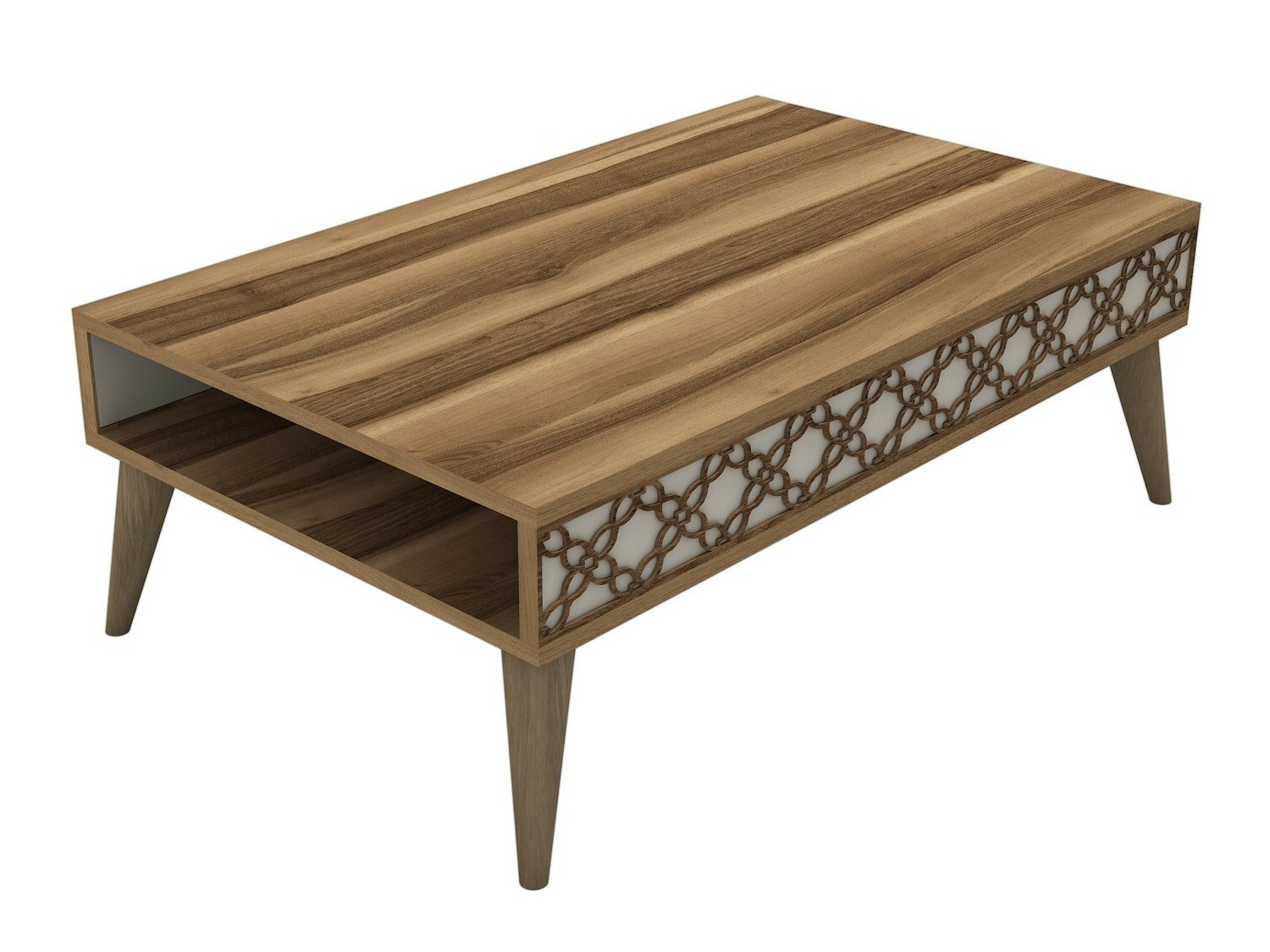 Klubska mizica Kailua 159 (Oreh + Krema)