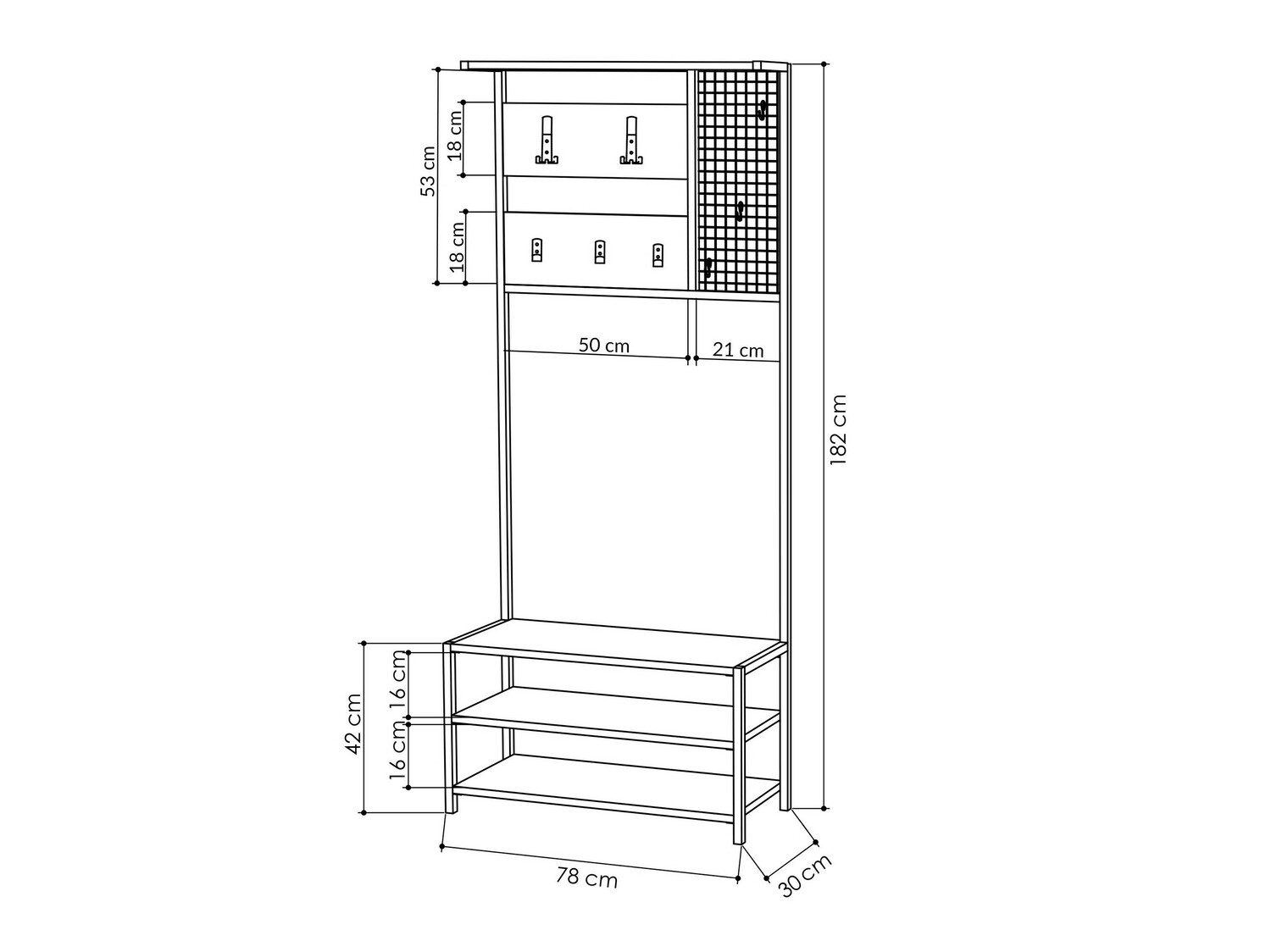Obešalnik Kailua 2125