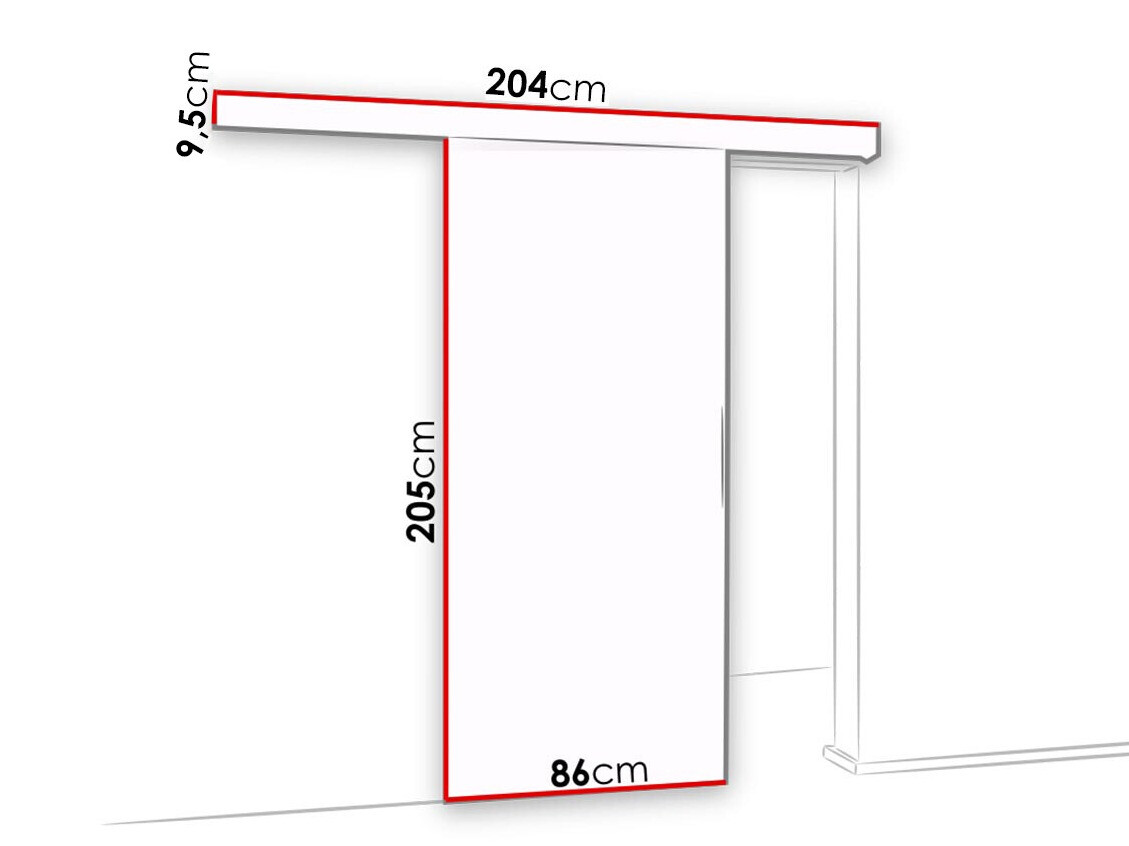 Drsna vrata Dover 180