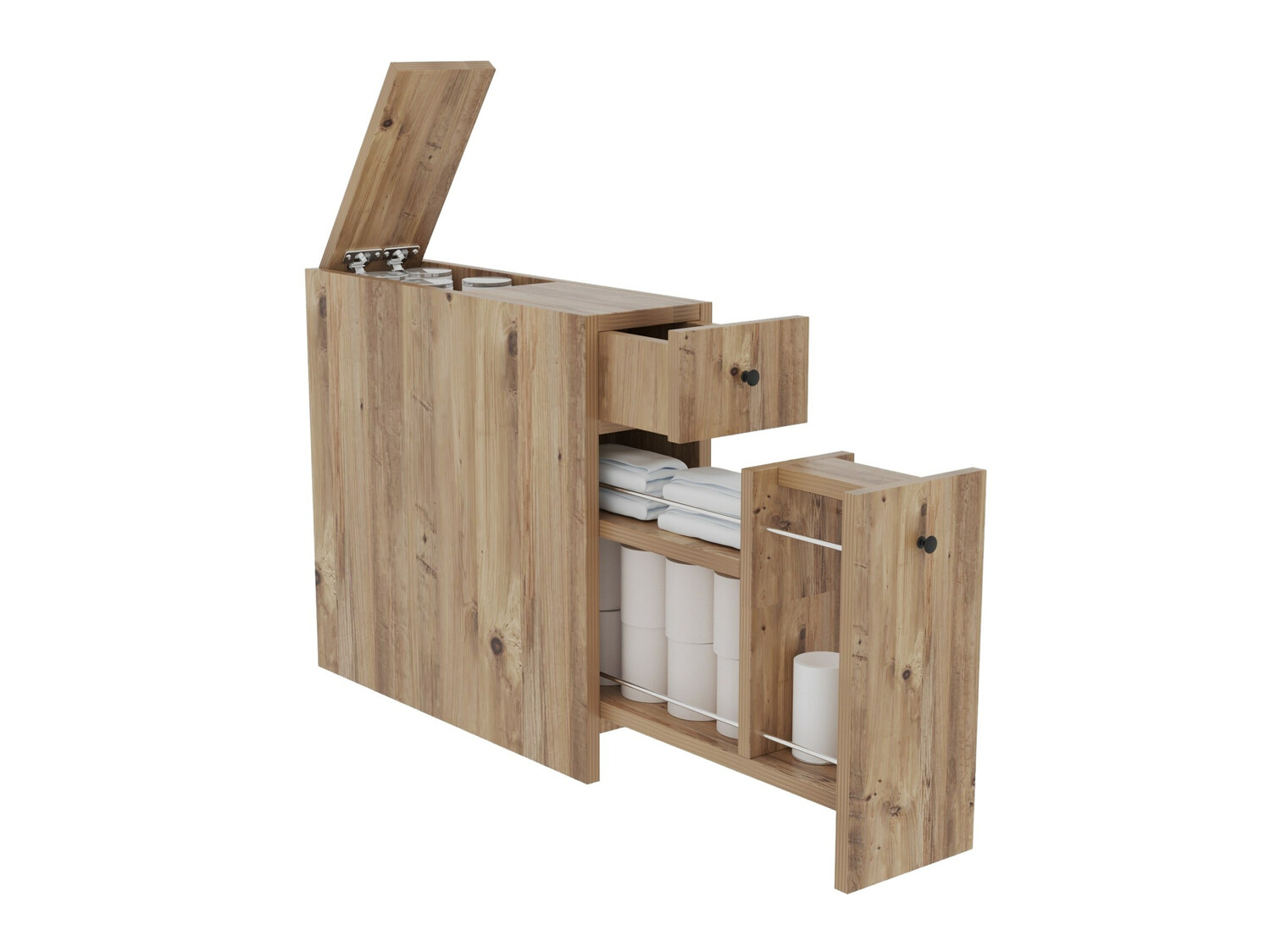 Prostostoječa Kopalniška omarica Kailua 183 (Hrast)