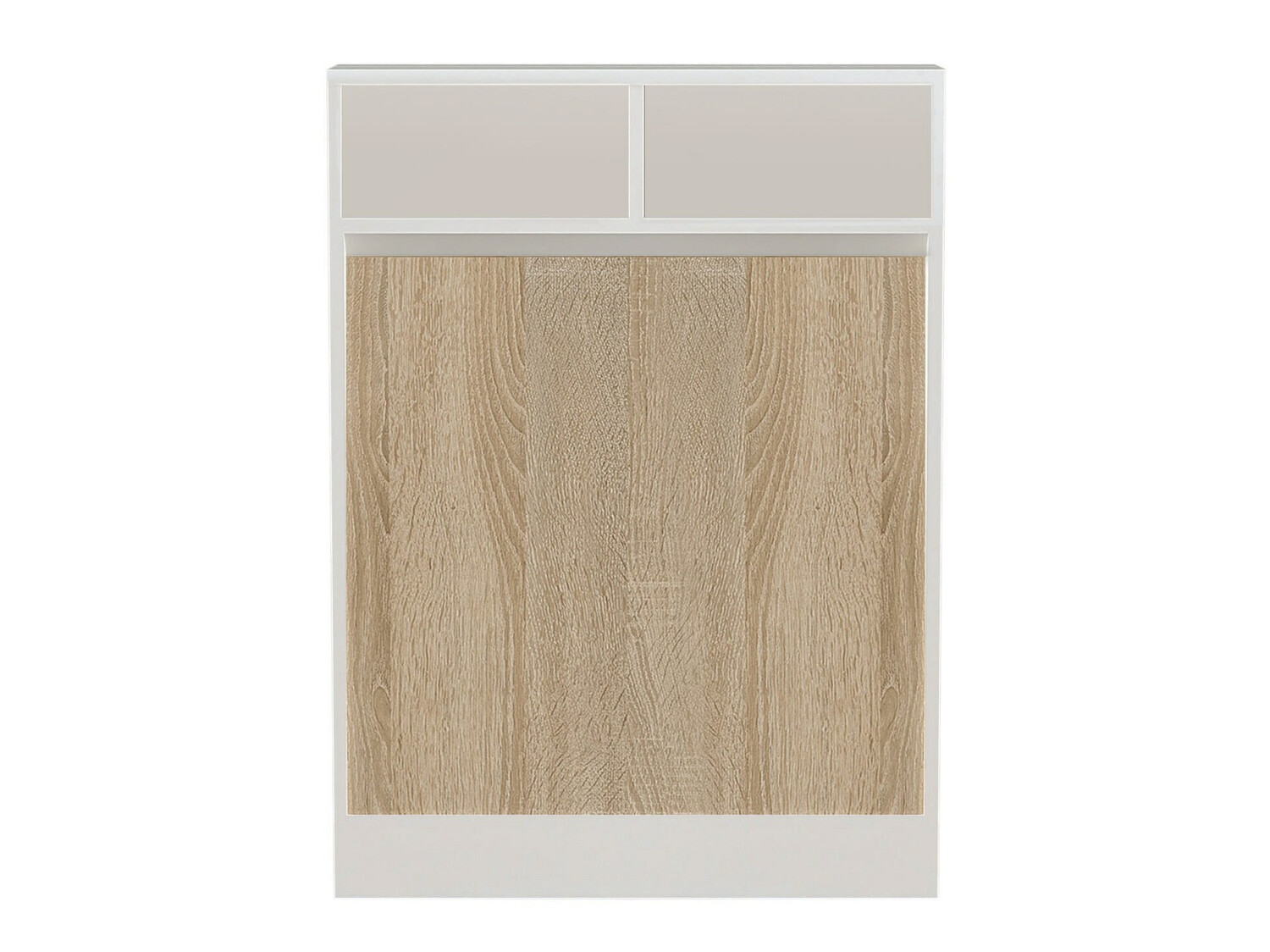 Zložljiva miza Kailua 187 (Bela + Svetlo rjava)