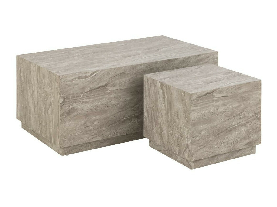 Komplet klubskih mizic Norsica 894 (Sivi marmor)