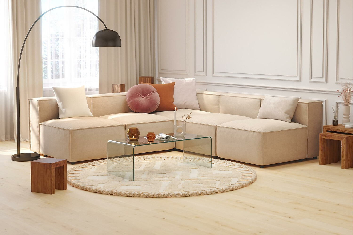 Modularna kotna sedežna garnitura Torbalo 105 (Grande 03)