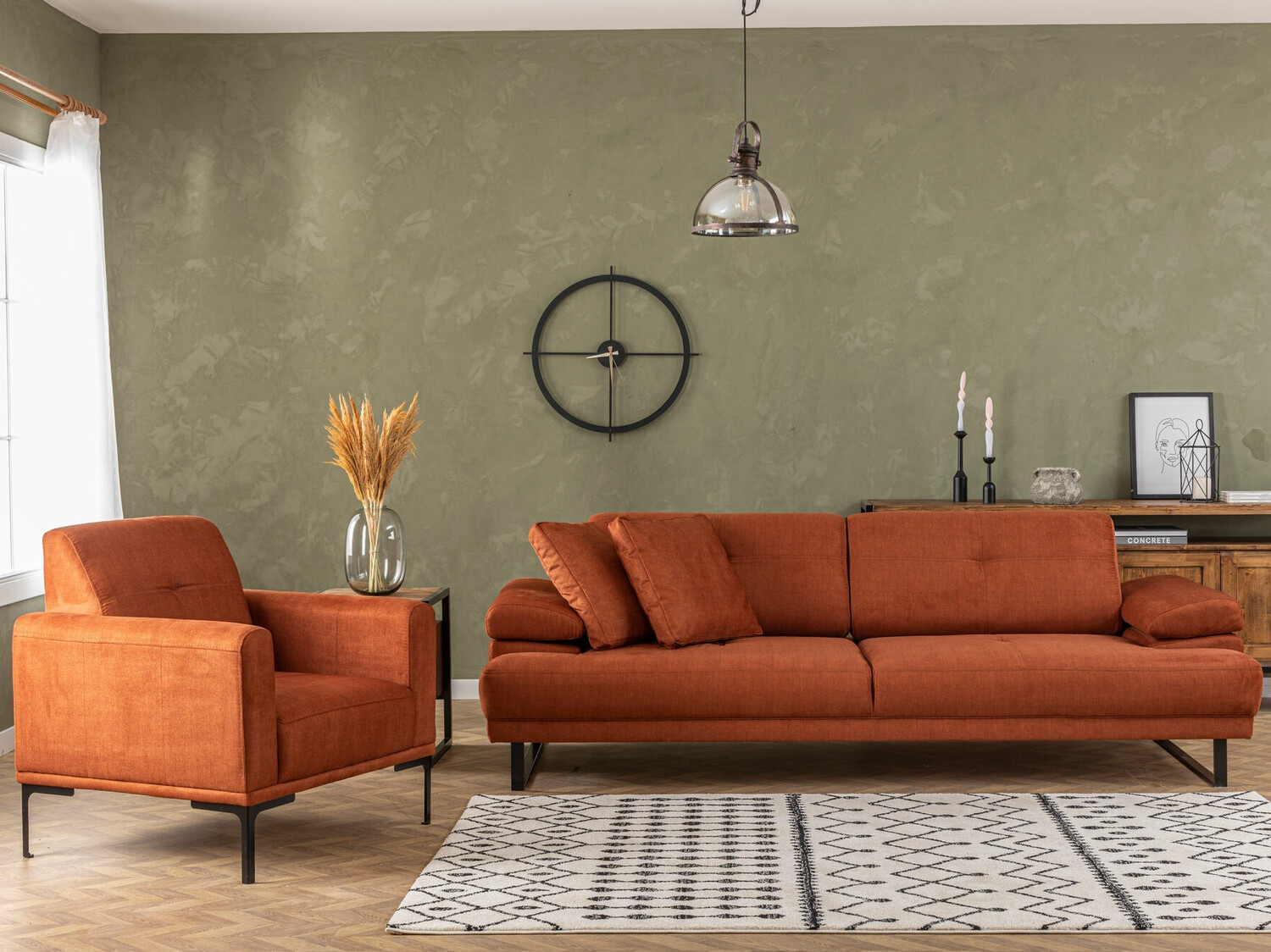 Fotelj Altadena 147 (Oranžna)
