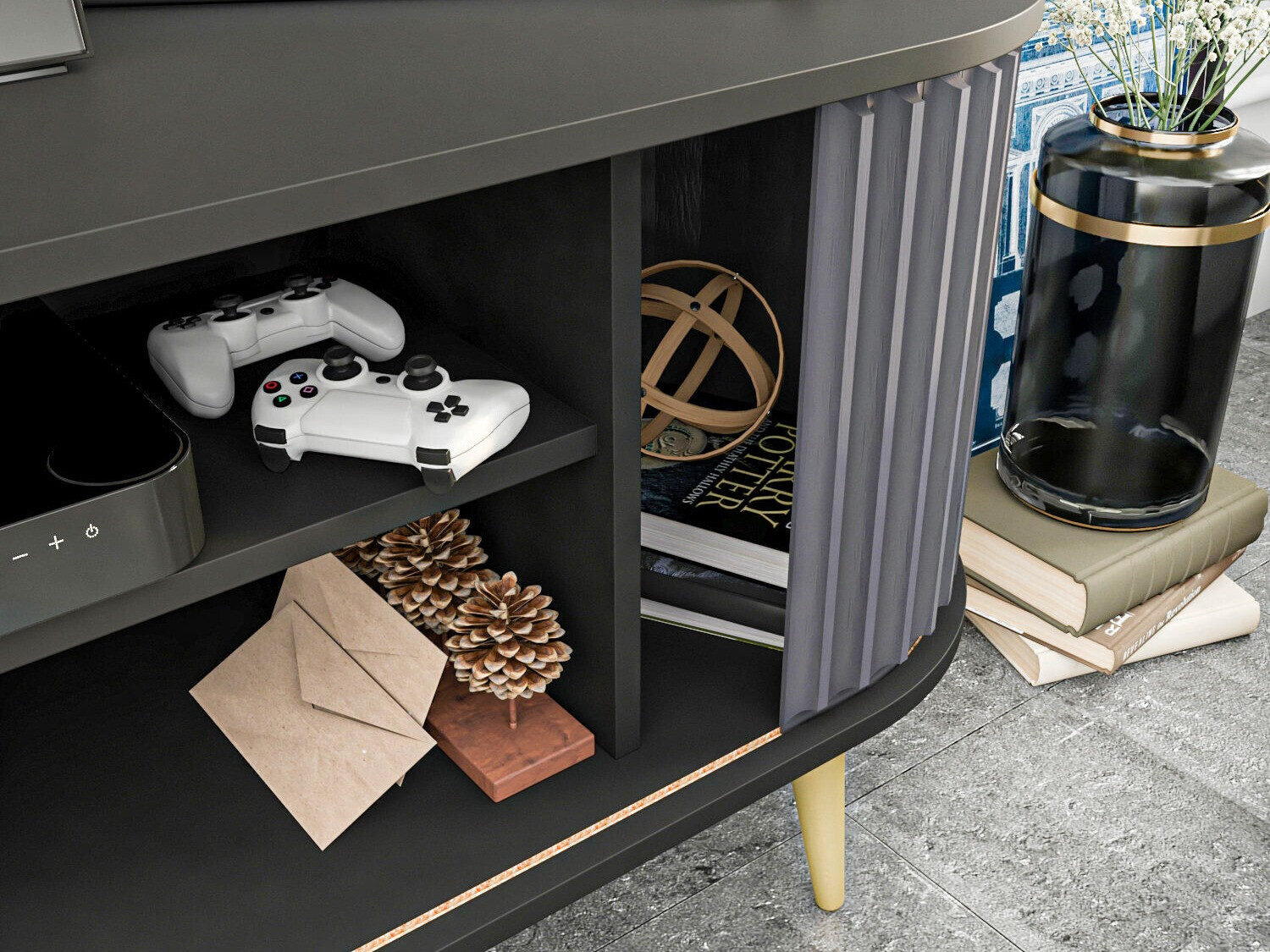 TV-omarica Kailua 249 (Antracit + Črna)