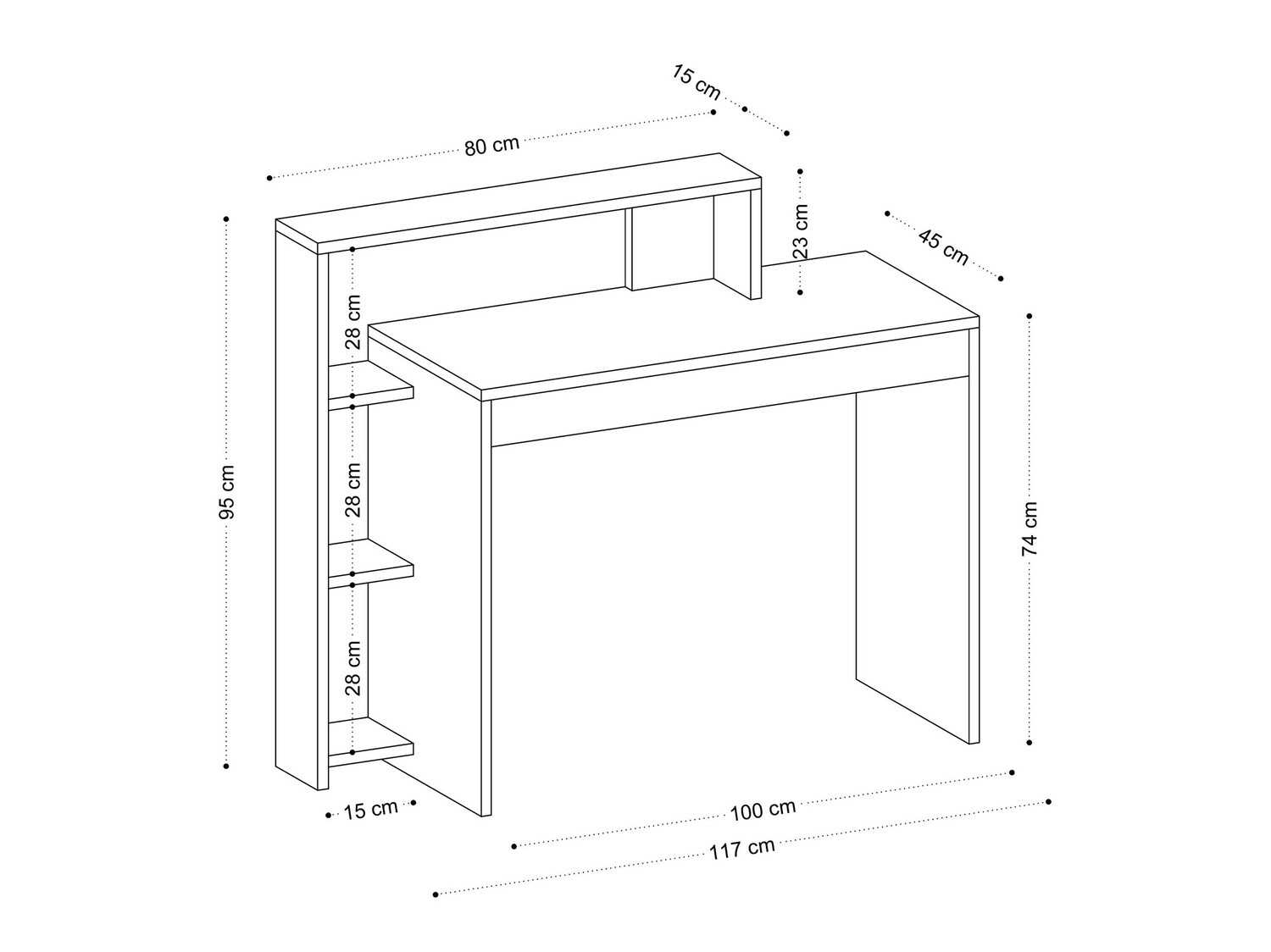 Pisalna miza Kailua 285
