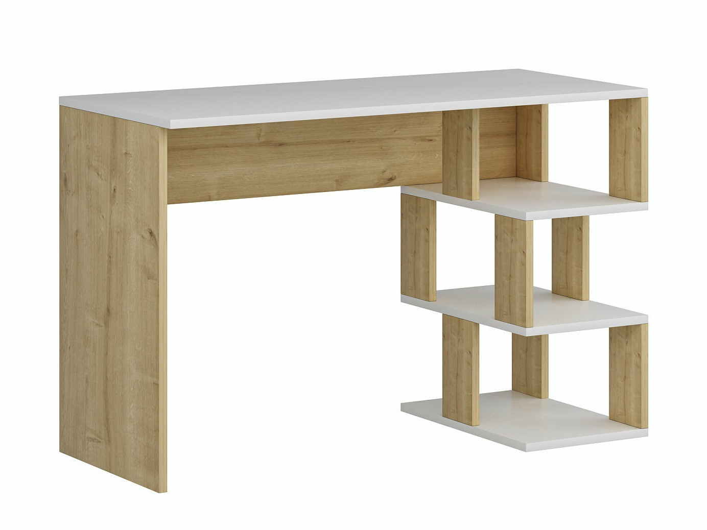 Pisalna miza Kailua 287 (Bela + Hrast)