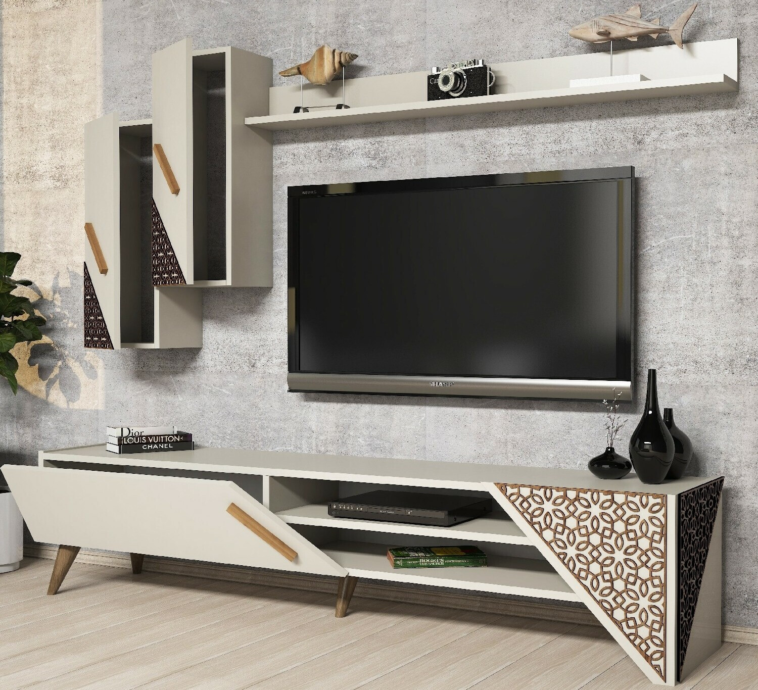 Komplet za dnevno sobo Kailua 1564 (Krema)