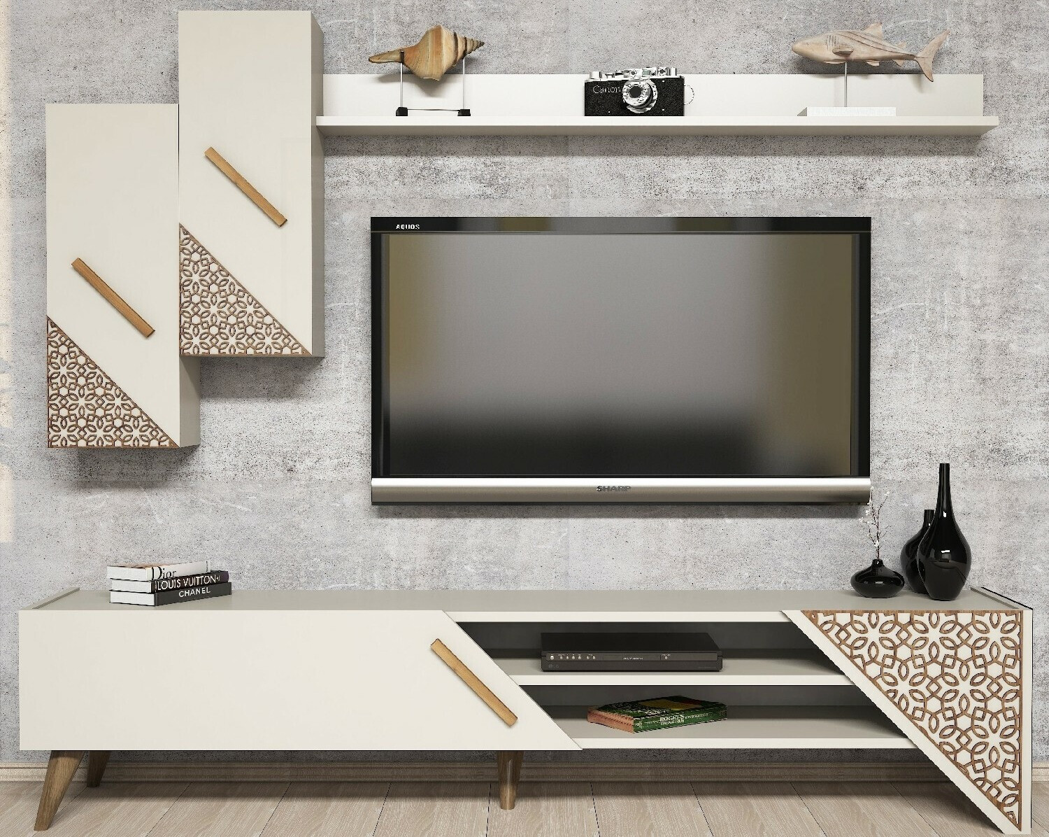 Komplet za dnevno sobo Kailua 1564 (Krema)