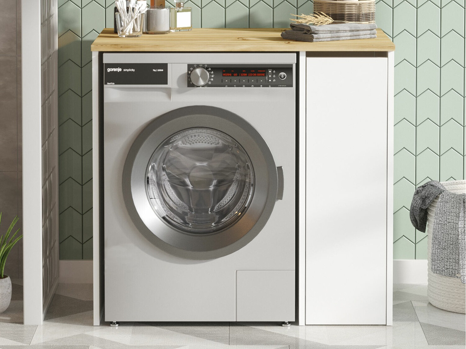 Kopalniški poličnik Kailua 339 (Bela + Hrast)