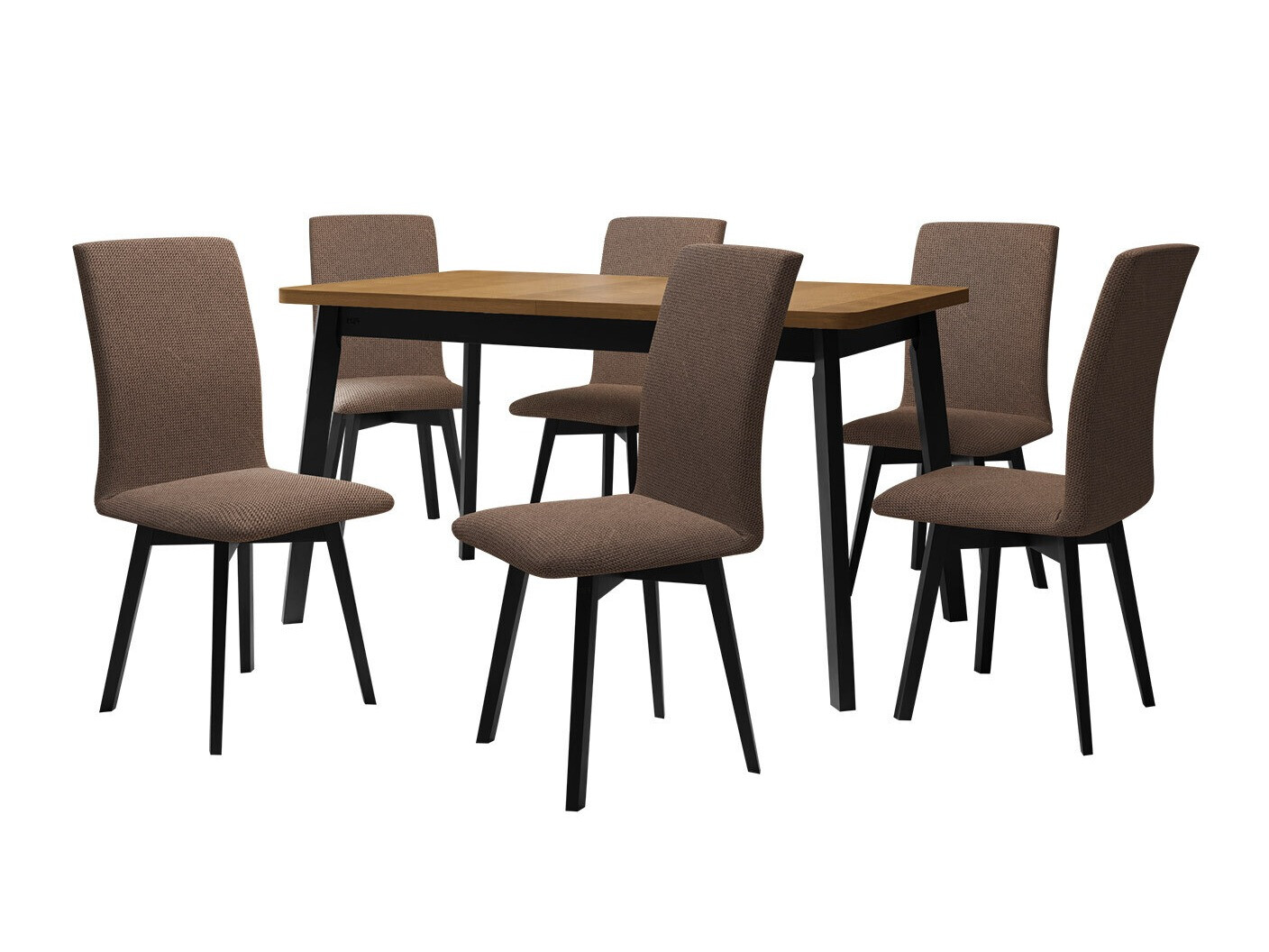 Jedilniški komplet Victorville 324 (Črna)