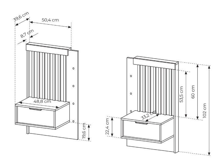 Komplet nočnih omaric Lusone 105