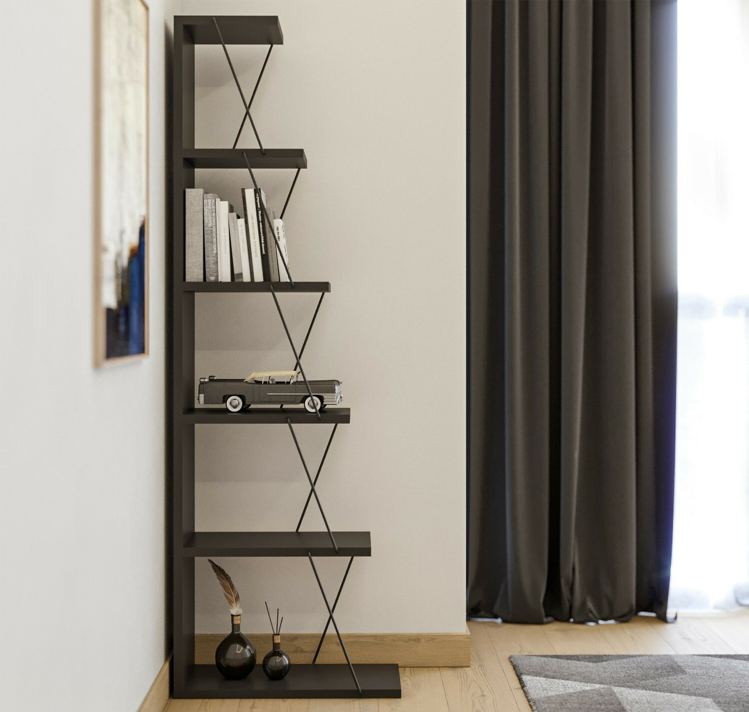 Regal Kailua 371 (Antracit + Črna)