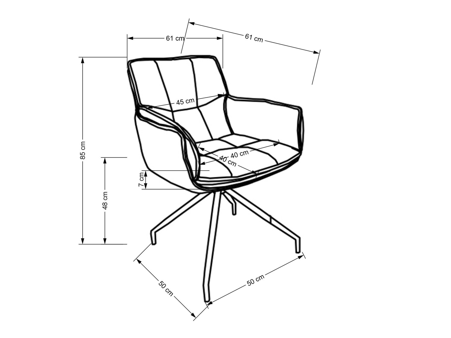 Stol Houston 1548 (Rjava + Temno rjava)