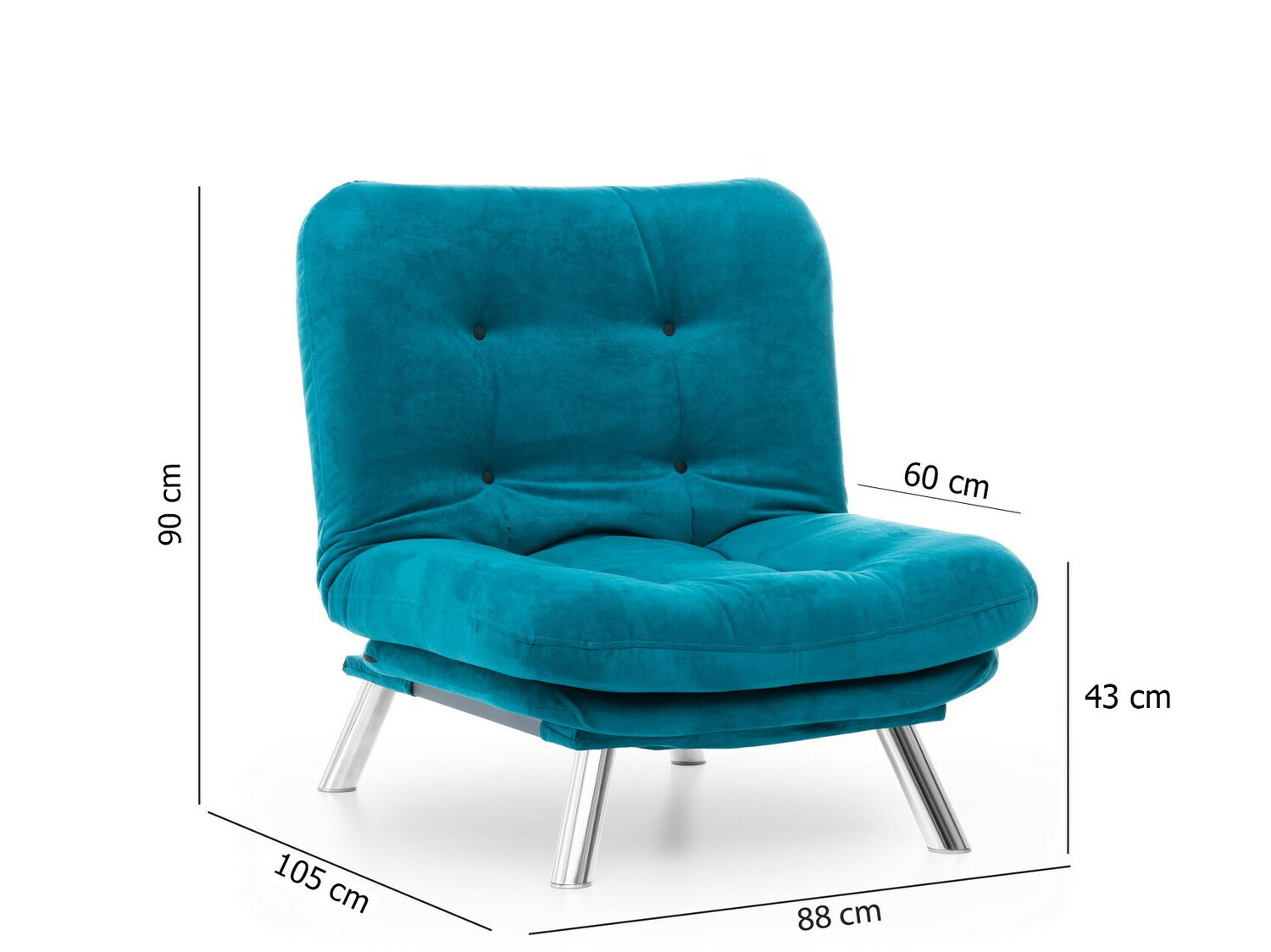 Fotelj Altadena 216 (Temno turkizna)