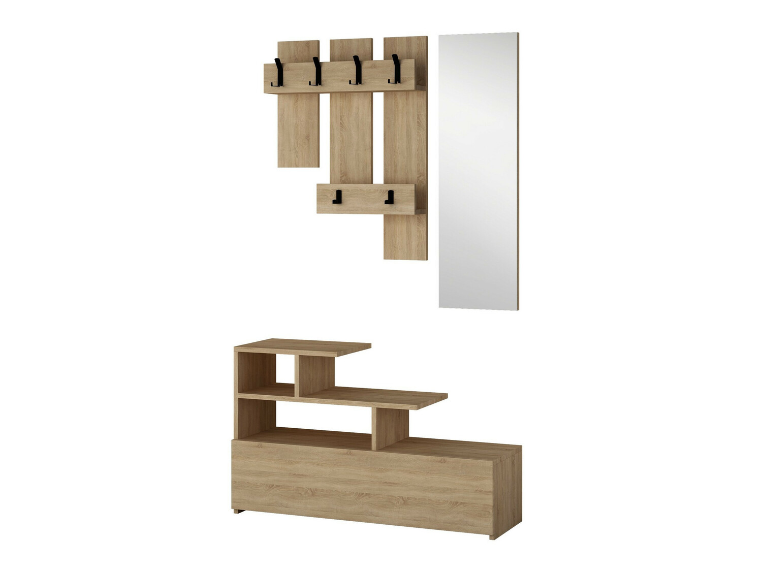 Komplet za predsobo Kailua 519 (Hrast)