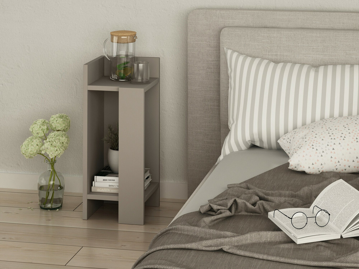 Nočna omarica Kailua 454 (Siva)