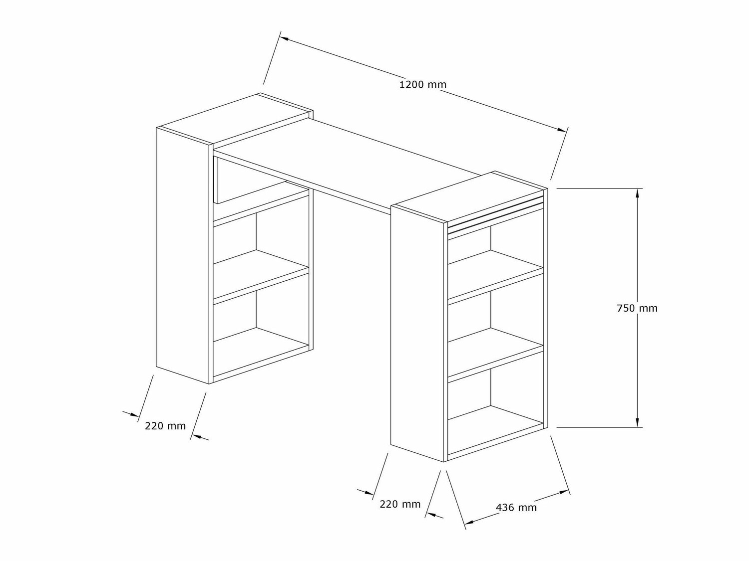 Pisalna miza Kailua 518