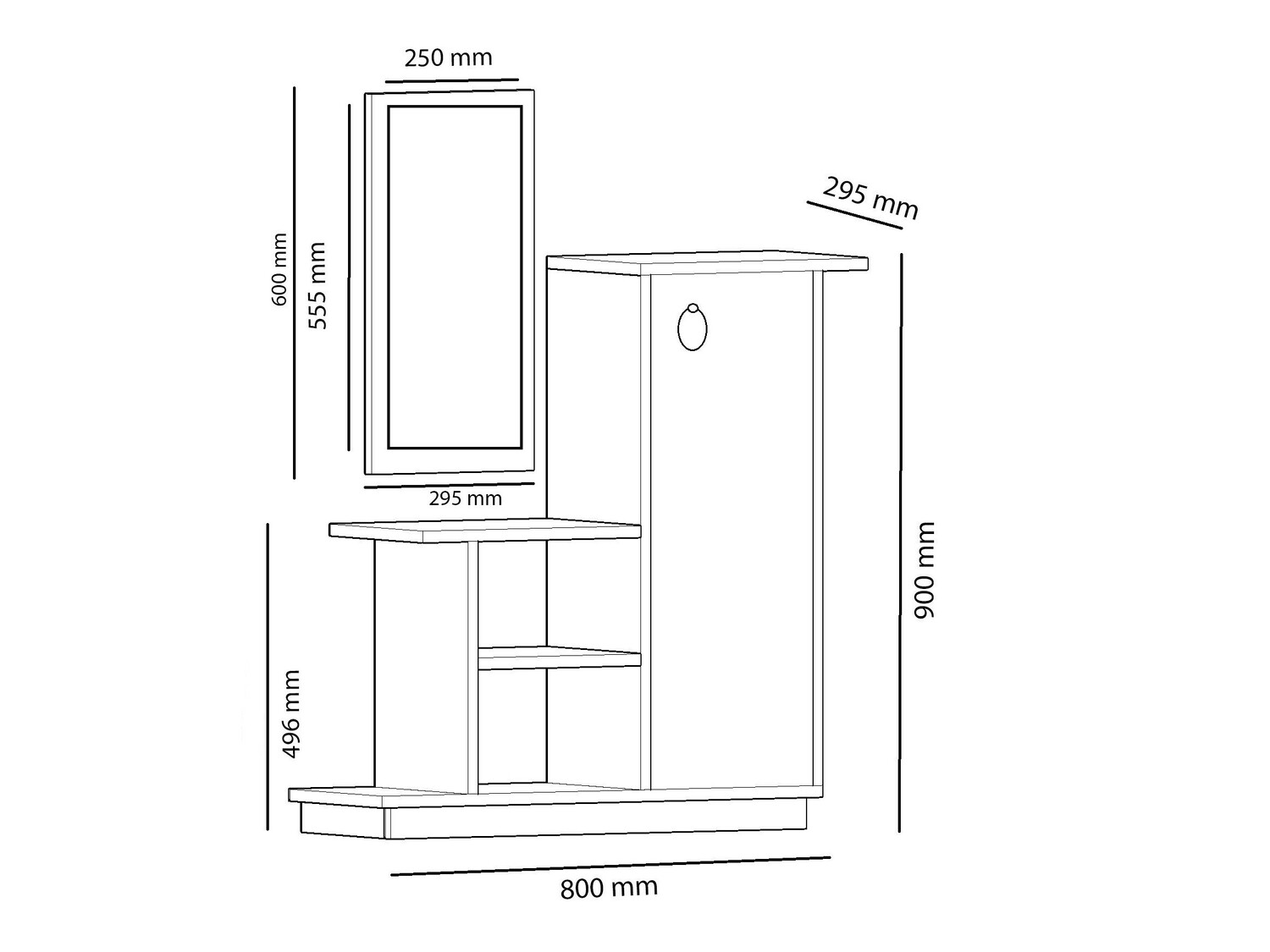Komplet za predsobo Kailua 528