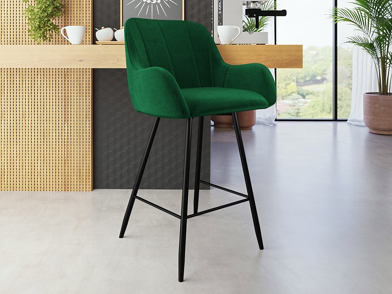 Barski stol Jackson 102 (Črna + Magic Velvet 2225)