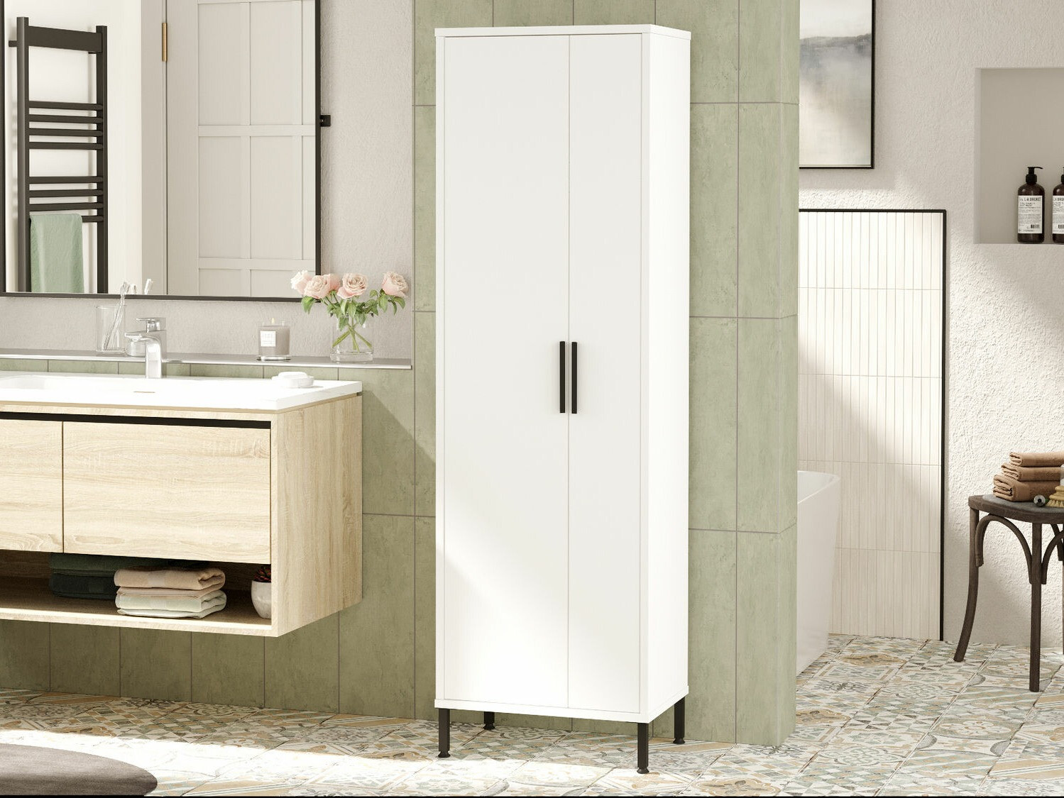 Prostostoječa Kopalniška omarica Kailua 2071 (Bela)