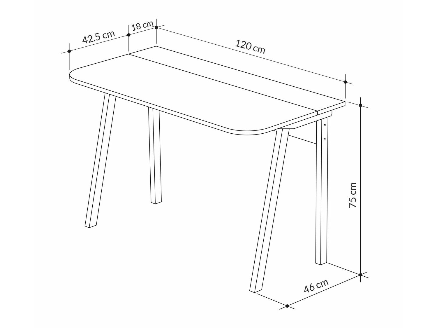 Pisalna miza Kailua 541