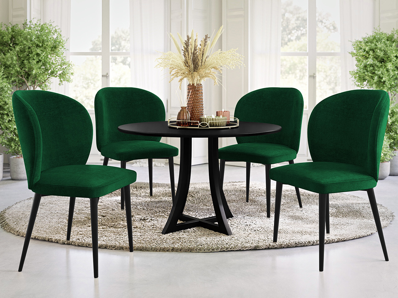 Stol Jackson 104 (Črna + Magic Velvet 2225)