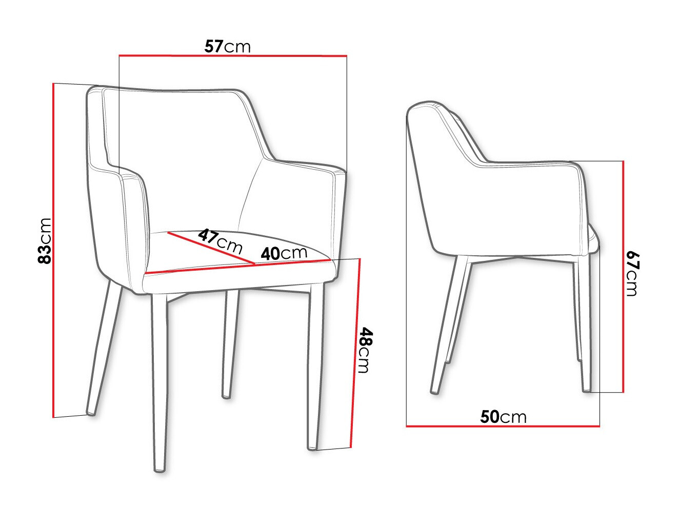 Stol Jackson 108 (Črna + Magic Velvet 2209)