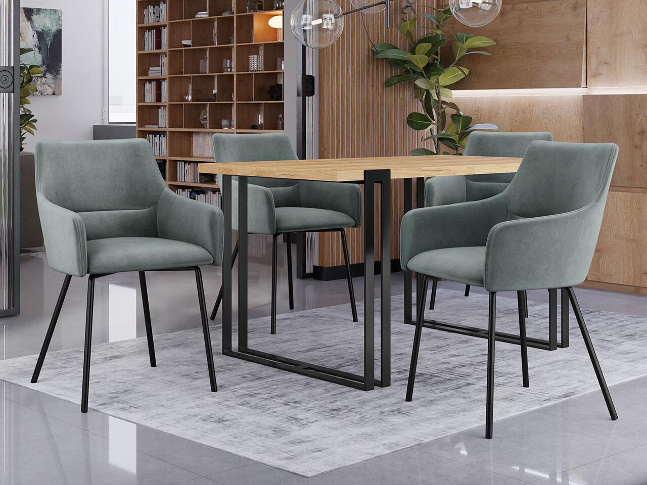 Stol Jackson 109 (Črna + Magic Velvet 2217)