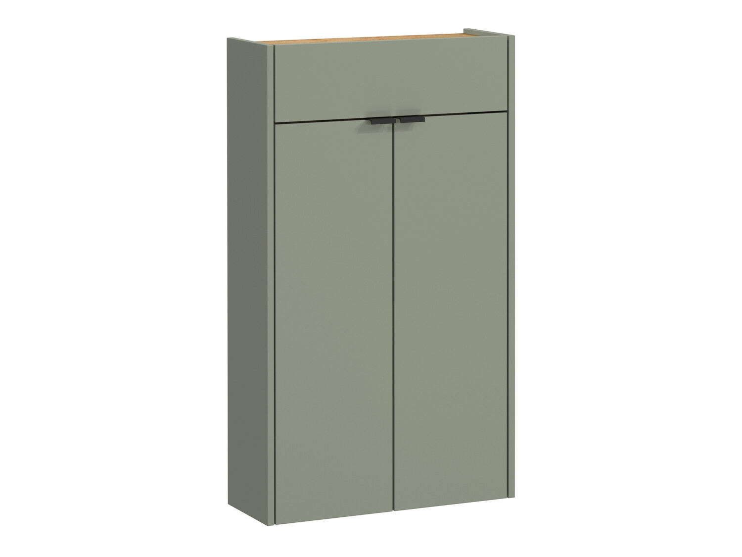 Komplet za predsobo Cirsale 105 (Prašno zelena + Navarra hrast)