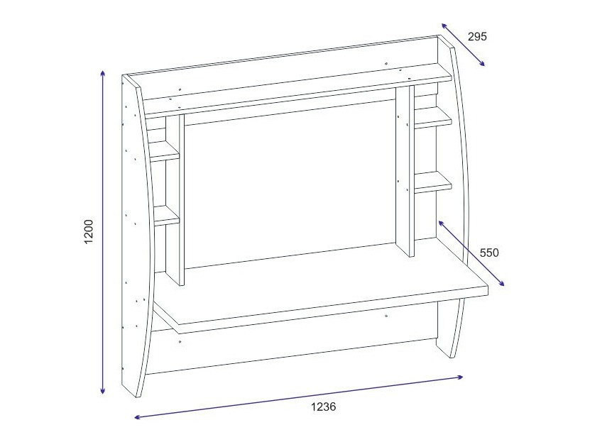 Pisalna miza Kailua 590