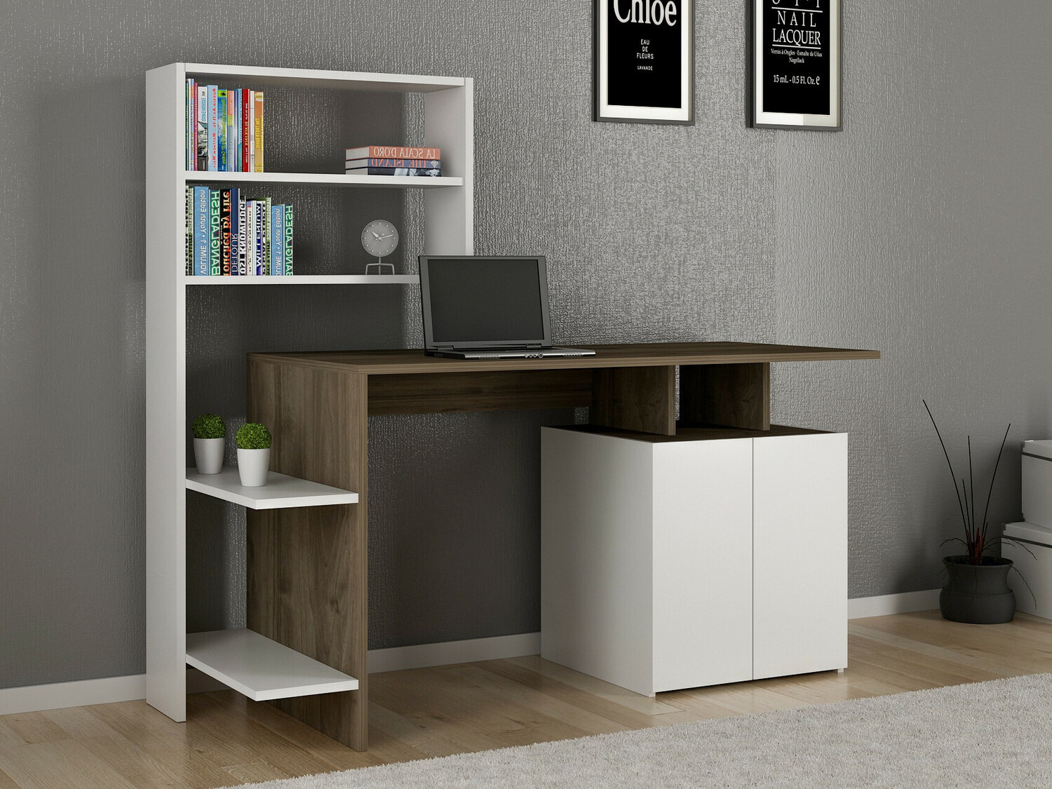 Pisalna miza Kailua 598 (Bela + Oreh)